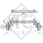 Achse gebremst 2100kg RONDO Achstyp DS 2106, 45.37.373.410