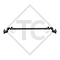 Unbraked axle 750kg BASIC axle type 700-5, 46.14.000.063