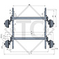 Conjuntos ejes tándem con freno 3500kg SWING tipo de eje CB 2/1805, 4021531