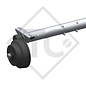 Braked axle 1800kg RONDO axle type DB 1805, 45.32.368.612