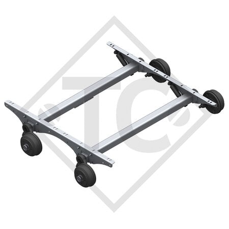 Braked tandem axle unit 2700kg SWING axle type CB 2/1354, 49.25.379.127