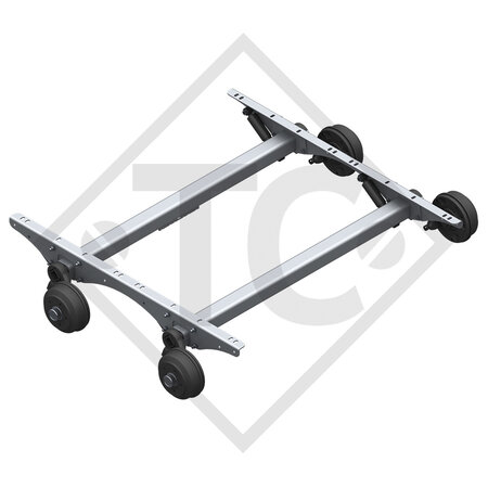 Achse Tandemaggregat gebremst 2700kg SWING Achstyp CB 2/1355, 49.25.379.143