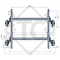 Essieu tandem SWING 3000kg freiné type d'essieu CB 2/1505, 4021497