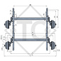 Conjuntos ejes tándem con freno 3500kg SWING tipo de eje CB 2/1805, 4021535