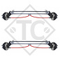 2x Eje con freno COMPACT tándem 2600kg, HUMBAUR tipo de eje B 1200-5