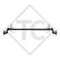 Unbraked axle 750kg PLUS OPTIMA axle type 700-5 high axle bracket