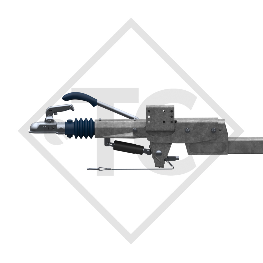 Zugeinrichtung ZAAR 1.6-3 mit Auflaufeinrichtung ZAAQ1.6-3 / ZDG7-3 Deichselprofil gekröpft 800 bis 1600kg, 4021603