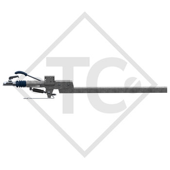 Commande de freinage ZAAR 1.35-3 avec timon freiné ZAAQ1.35-3 / ZDG7-3 coude carré 750 à 1350kg, 48.25.381.063
