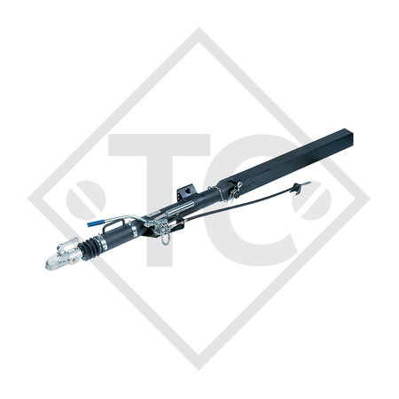 Drawbar installation ZAA 3.5-1.1 with overrun device AK 3510 A and removable drawbar section from 2500 to 3500kg, 47.51.181.001