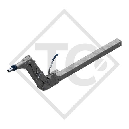 Commande de freinage ZAV 2.0-5 avec timon freiné AE 2.7-1 C réglable en hauteur, avec profil timon 1500 à 2000kg, 47.36.470.109