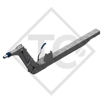 Commande de freinage ZAV 2.7-4 avec timon freiné AE 2.7-1 A réglable en hauteur, avec profil timon 1860 à 2700kg, 47.43.470.087