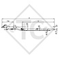 Square overrun device type 251 S - ZE 252R with removable drawbar section from 1500 to 2600kg