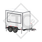Square overrun device type 161 S - ZE 252R with removable drawbar section from 950 to 1600kg