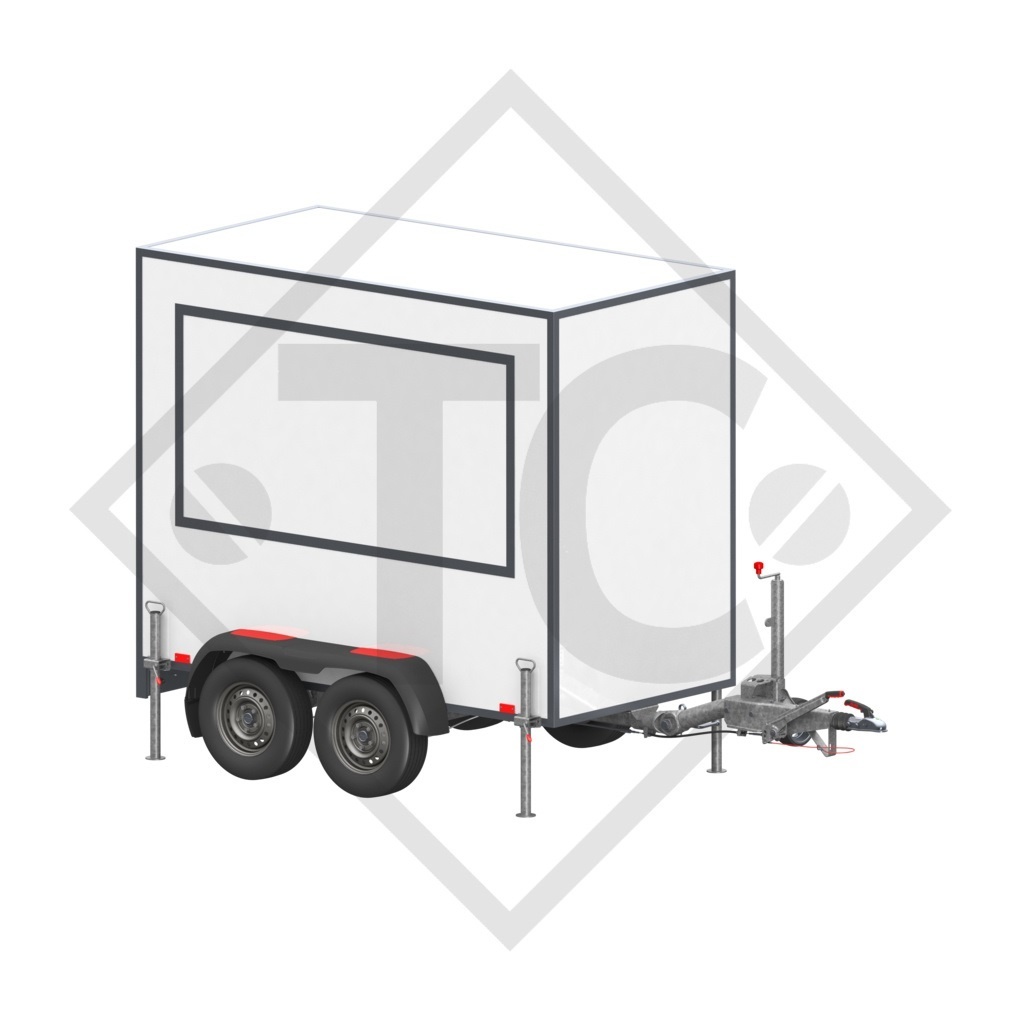 Auflaufeinrichtung vierkant Typ 251 S - ZE 252R mit Deichselprofil abnehmbar 1500 bis 2600kg