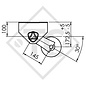 Achse ungebremst 750kg PLUS OPTIMA Achstyp 700-5 mit hohem Achsbock