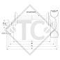 Eje sin freno 750kg ECO tipo de eje CB 754, 46.14.000.002, HUMBAUR