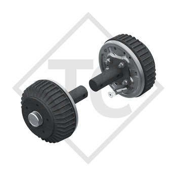 Wheel brake 2051 Ab PLUS pair 1500kg with stub for screwing in