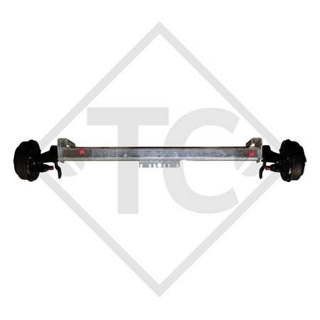 Eje con freno SWING 1500kg tipo de eje CB 1505, 46.27.379.426 HUMBAUR