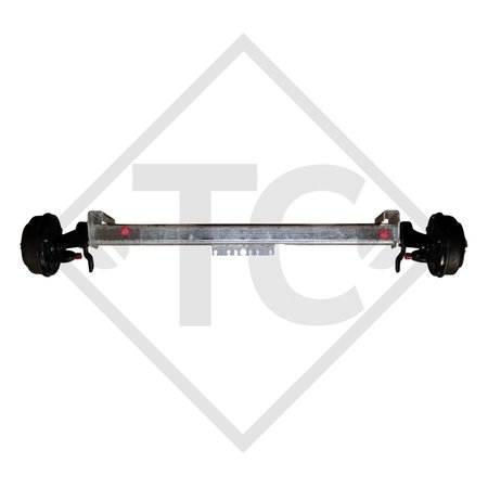 Braked axle SWING 1500kg axle type CB 1505, 46.27.379.426 HUMBAUR