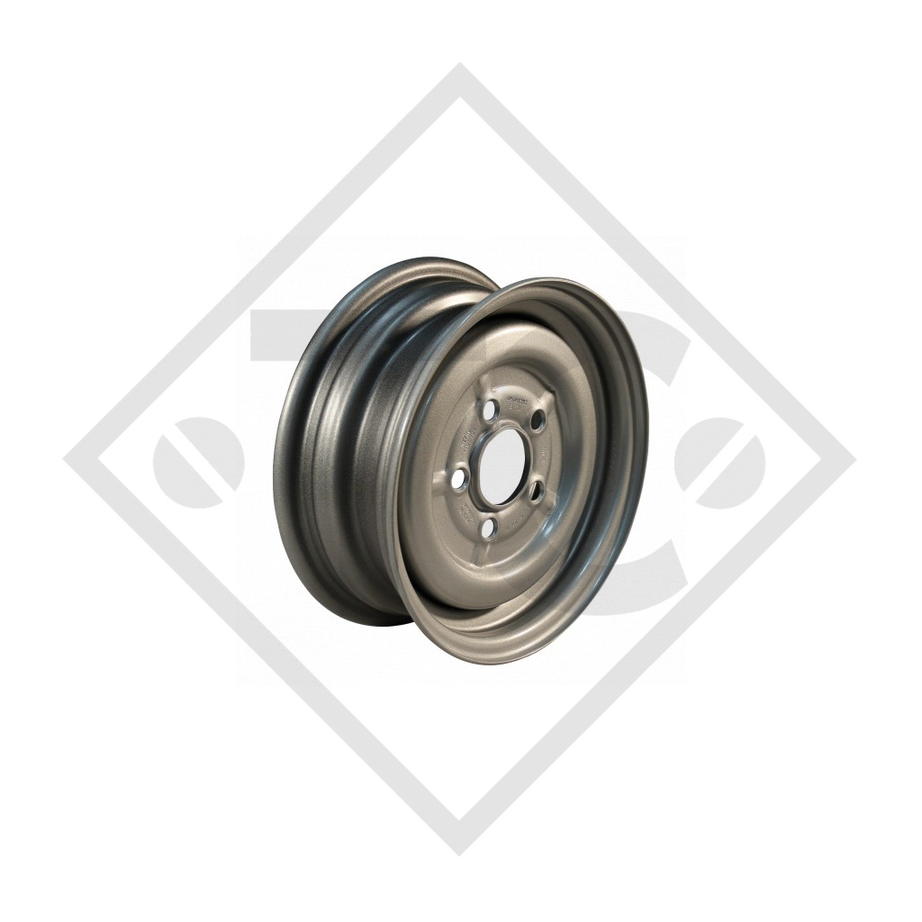 Trailer rim 5.50Jx12 H2, 5/67/112, ET +30, 158.120.009.000, suitable for all common trailer types