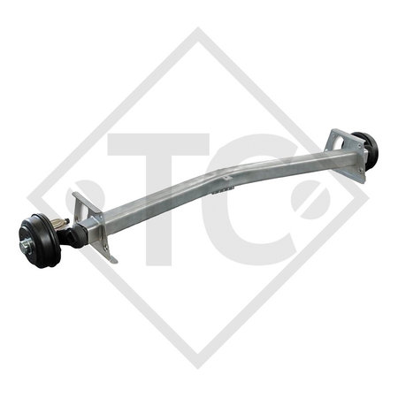 Braked axle 1350kg axle type SCB 1305/1355, 46.24.316.915, 46.25.379.955