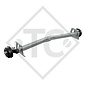 Braked axle 1350kg / 1400kg axle type SCB 1305/1355, 46.24.316.915, 46.25.379.955 - REPRODUCTION, NO LONGER AVAILABLE AS ORIGINAL!