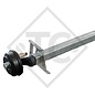 Eje con freno 1350kg / 1400kg tipo de eje SCB 1305/1355, 46.24.316.915, 46.25.379.955 - REPRODUCCIÓN, YA NO DISPONIBLE COMO ORIGINAL!