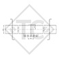 Achse gebremst 1350kg / 1400kg Achstyp SCB 1305/1355, 46.24.316.915, 46.25.379.955 - NACHBAU, DA ORIGINAL NICHT MEHR LIEFERBAR!