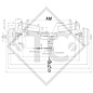 Braked axle 1350kg / 1400kg axle type SCB 1305/1355, 46.24.316.915, 46.25.379.955 - REPRODUCTION, NO LONGER AVAILABLE AS ORIGINAL!