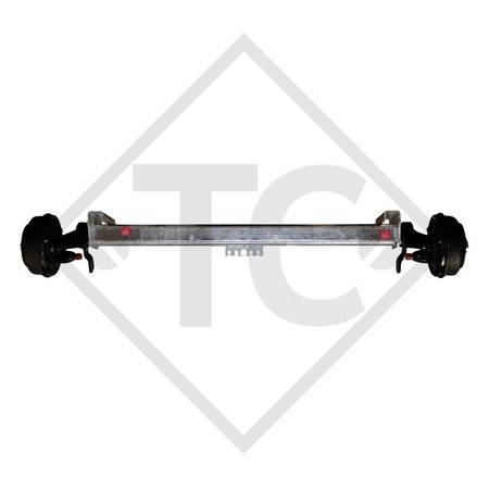 Braked axle SWING 1350kg axle type CB 1355, 46.25.366.076