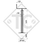 Steady leg, spindle □50mm square, suitable for all trailer types