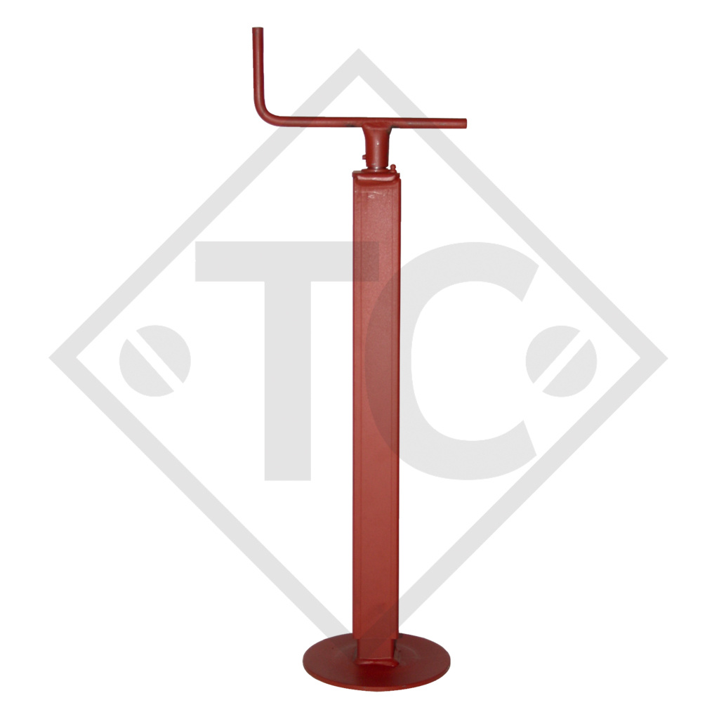 Steady leg, spindle □60mm square, suitable for all trailer types