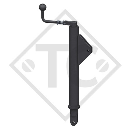 Apoyo con husillo 60.3mm redondo para sujetar las cubas de las hormigoneras