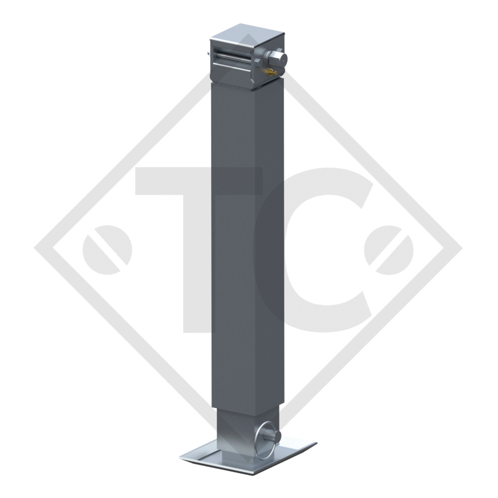 Stützfuß Spindel 70x70mm vierkant mit Sechskant SW 19, 1368313, passend für alle gängigen Anhängertypen