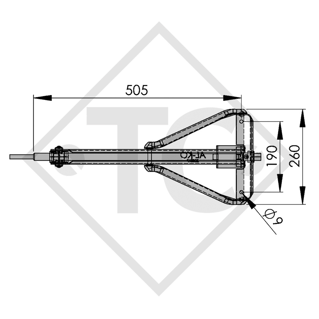 Piedini d'appoggio 800kg corti