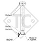 Steady leg, spindle □60mm square, pivoting 90° sideways, 1863474, suitable for all trailer types