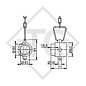 Steady leg attachment construction set pivoting 90° sideways, 1223192, suitable for all trailer types