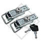 WINTERHOFF Tailgate latch lockable type BVS 60-1, packing unit 50 pair (single kex)