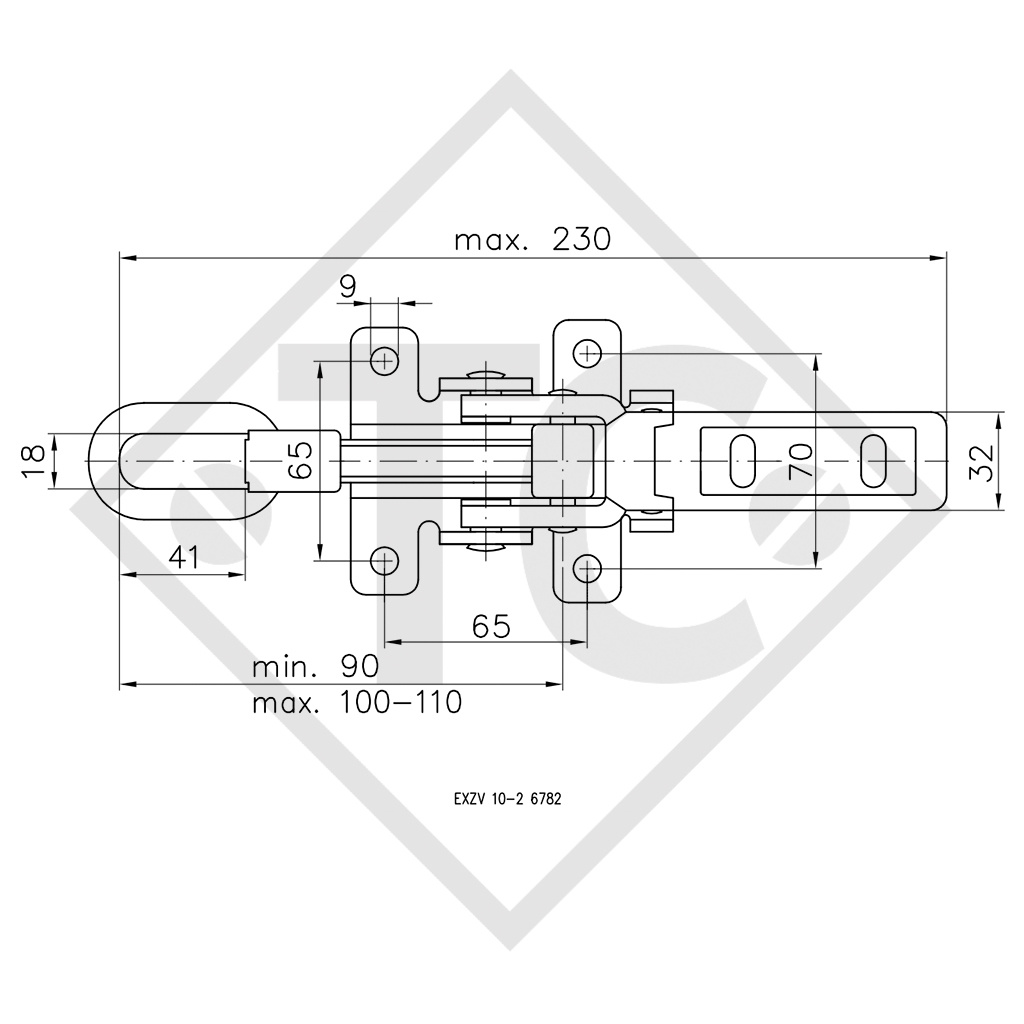 WINTERHOFF Fermeture type EXZV 10-2, emballage 20 unités