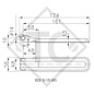 WINTERHOFF Tailgate hinge type BSCH 10-14-170, packing unit 50 units