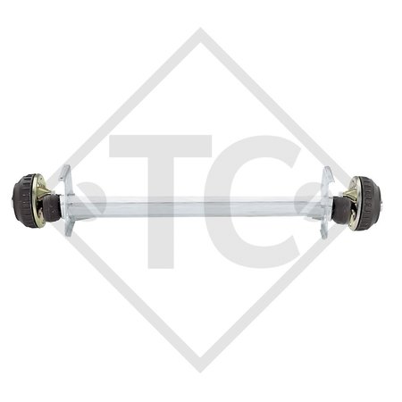 Braked axle 900kg EURO COMPACT axle type B 850-5