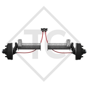 Demi-essieux freinés 2500kg type d'essieu B 2500-8 (paire) - Seico