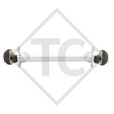 Achse gebremst 800kg EURO1 Achstyp B 850-3 - Tabbert T B 320