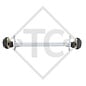 Essieu EURO1 800kg freiné type d'essieu B 850-3 - Tabbert T B 320