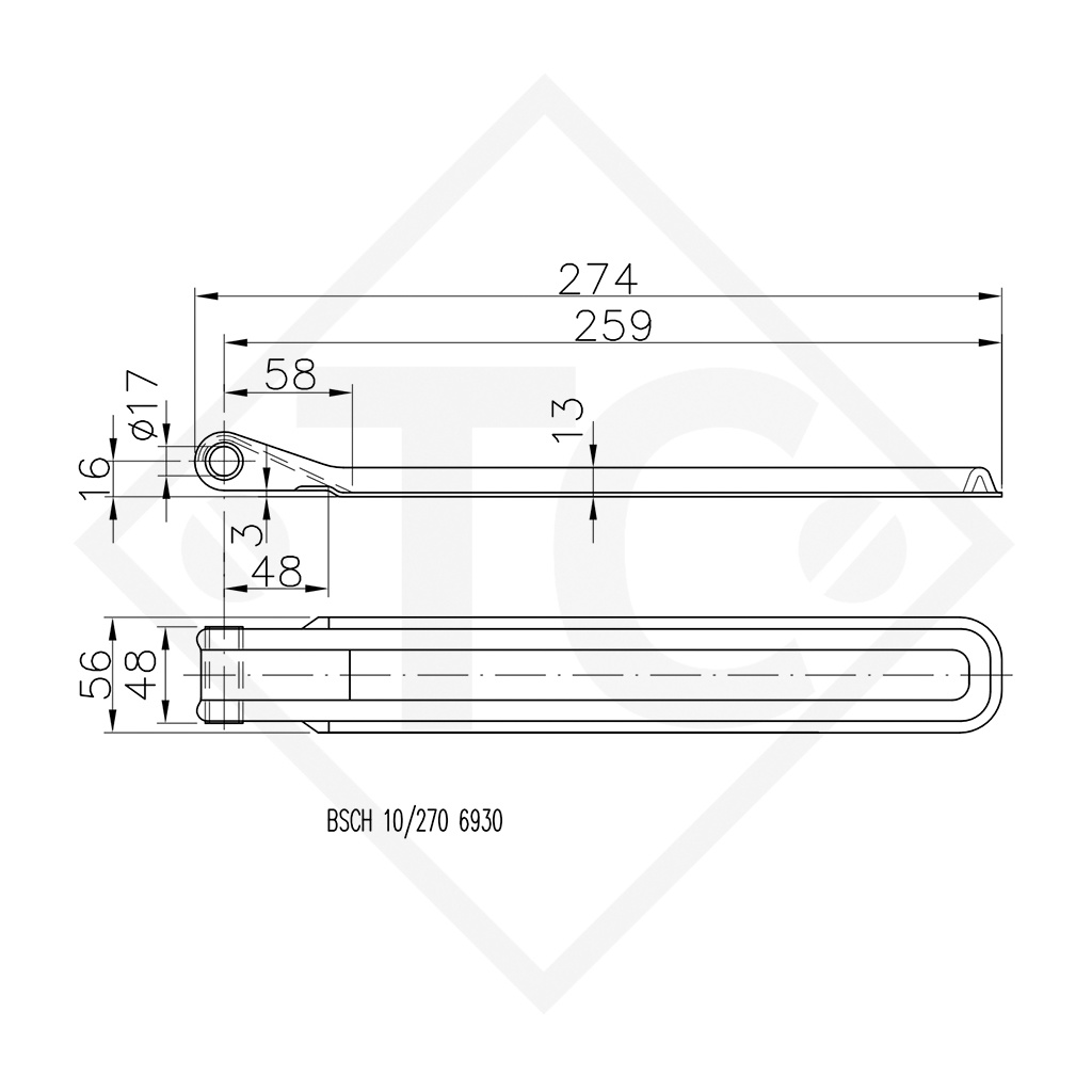 WINTERHOFF Bordwandscharnier Typ BSCH 10-17-270