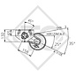 Assale frenato 900kg BASIC tipo di assale B 850-5 - Mecanorem