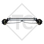 Braked axle 1300kg EURO COMPACT axle type B 1200-5, Satellite