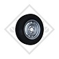 Wheel 195/60R12CTR603 with rim 5.50x12, suitable for all common trailer types