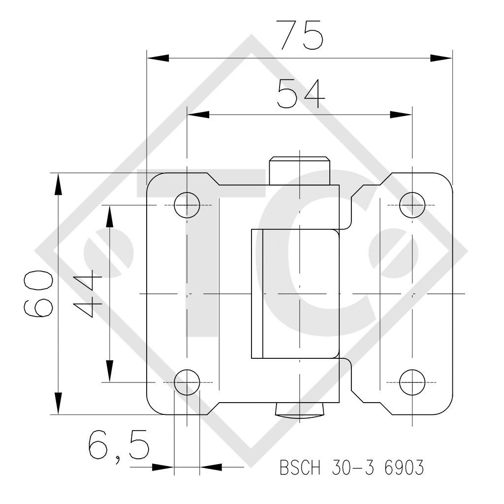 WINTERHOFF bisagra modelo BSCH 30-3, unidad de embalaje 100 unidades