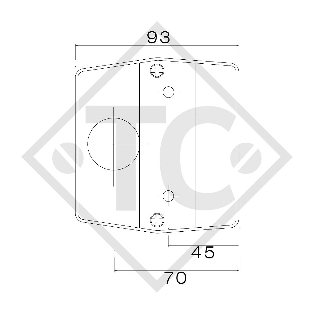 Feu arrière Minipoint incl. ampoules 23-0200-507